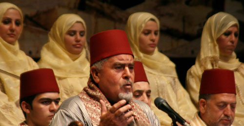 الشيخ حمزة شكور في أمسية دمشق (كارول الفرح)