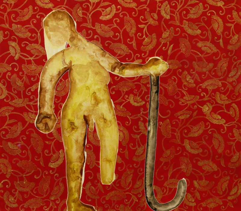 «لا طين، لا لوتس» للإيطالي فرانشسكو كليمنته (مواد مختلفة على ورق ــ 50.8 × 56.5 سنتم ــ 2013/2014)