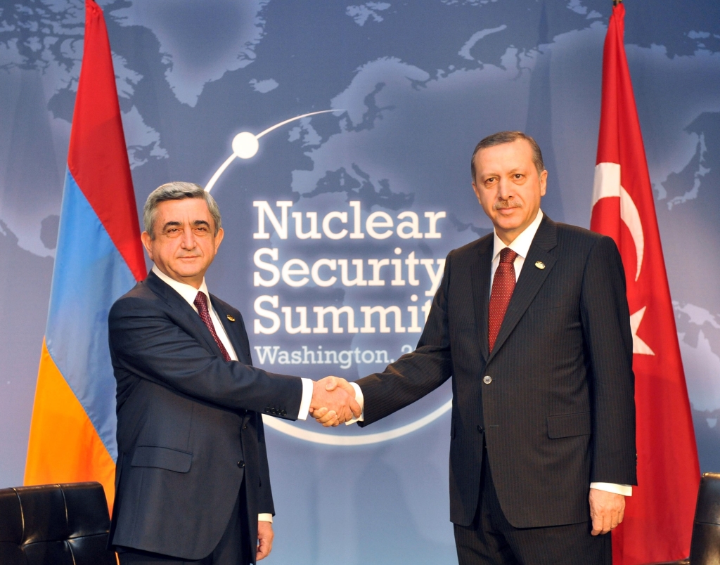 سركيسيان مع رئيس الجمهورية التركي رجب طيب أردوغان