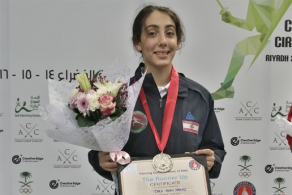 4 ميداليات للبنان في بطولة آسيا للمبارزة