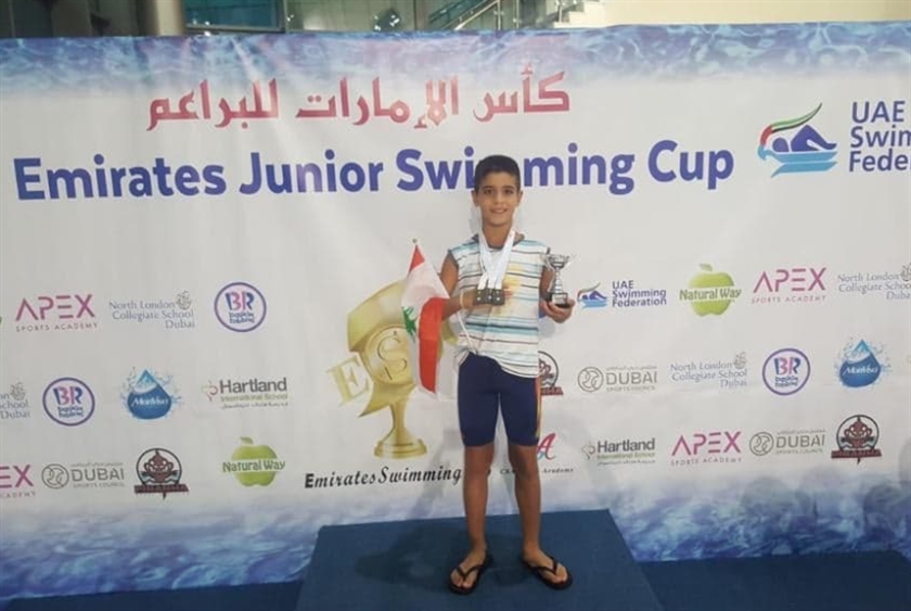 ثلاث فضّيات للشرتوني في بطولة دبي للسباحة