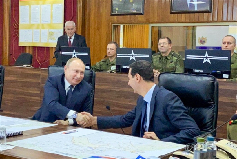 بوتين في دمشق ولقاء مع الأسد