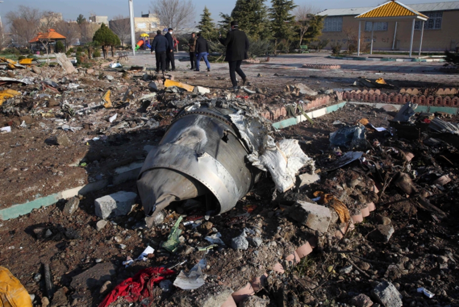 176 قتيلاً في تحطّم طائرة أوكرانية في إيران