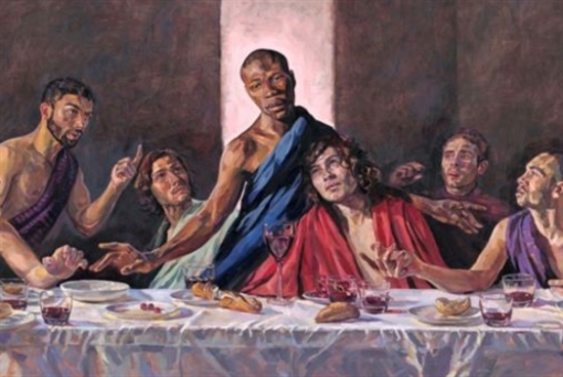 المسيح الأسود يظهر في «العشاء الأخير»