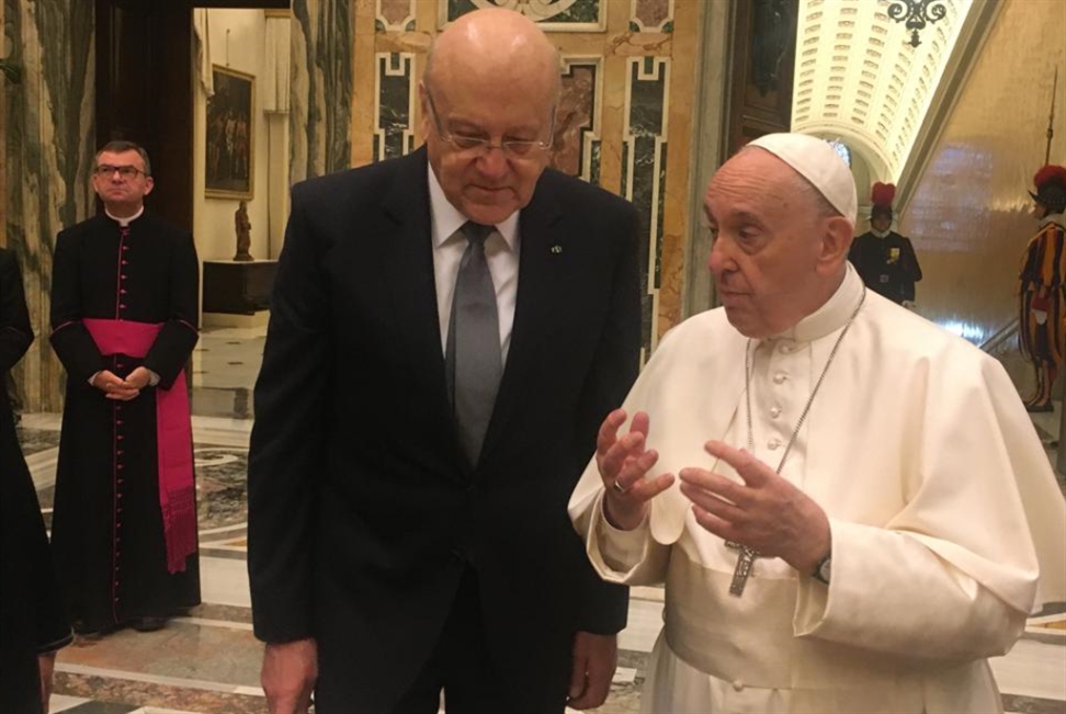 ميقاتي من الفاتيكان: البابا سيبذل جهده لمساعدة لبنان