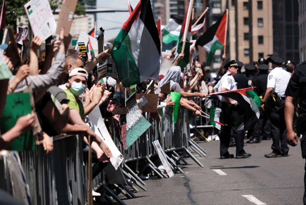 تحركات غاضبة في عدة ولايات أميركية ضد الاحتلال الاسرائيلي