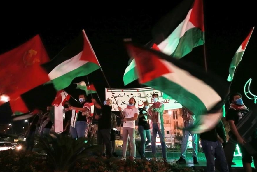 في صيدا «علم وكوفية وصرخة» تضامناً مع فلسطين