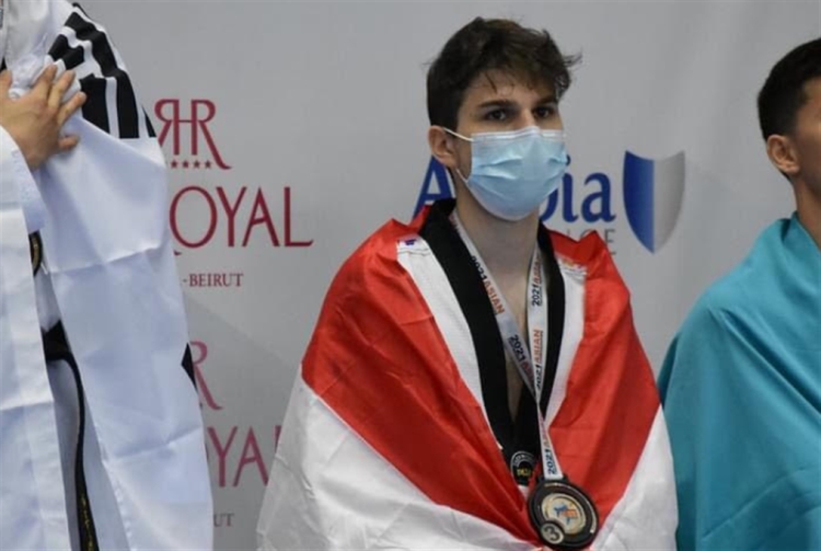 مارك خليفة يمنح لبنان برونزية في بطولة آسيا في التايكواندو