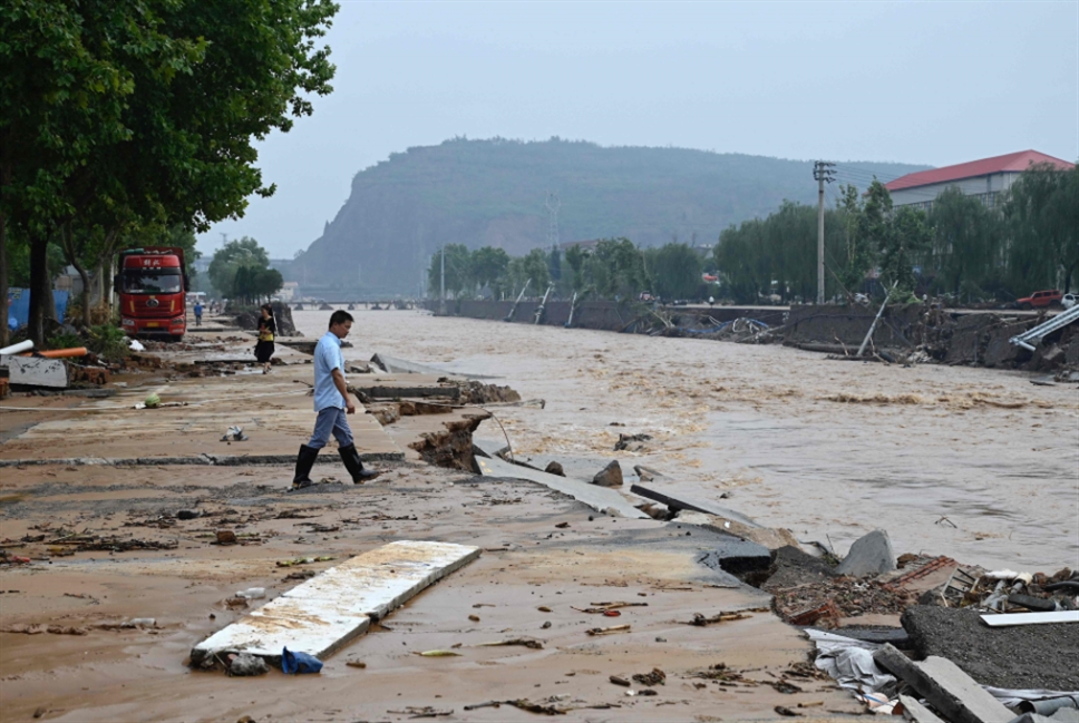 ارتفاع عدد ضحايا فيضانات الصين إلى 33 قتيلاً