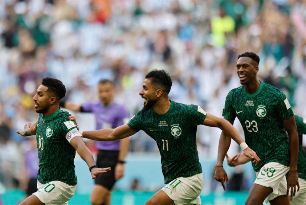 مونديال 2022: السعودية تُحقّق أولى المفاجآت بإسقاط الأرجنتين