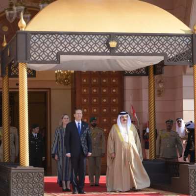 رئيس كيان الاحتلال الإسرائيلي يزور البحرين