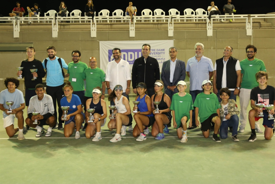 اختتام بطولة التنس الدولية في لبنان