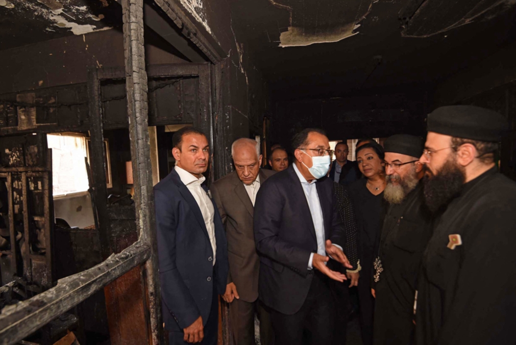 عون وبري وميقاتي يُعزّون مصر بضحايا حريق الكنيسة