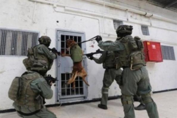 قوات القمع الإسرائيلية تقتحم سجن عوفر غرب رام الله