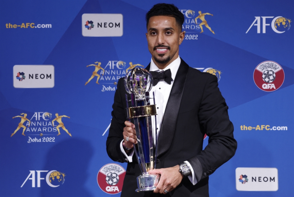 سالم الدوسري يحرز جائزة أفضل لاعب في آسيا