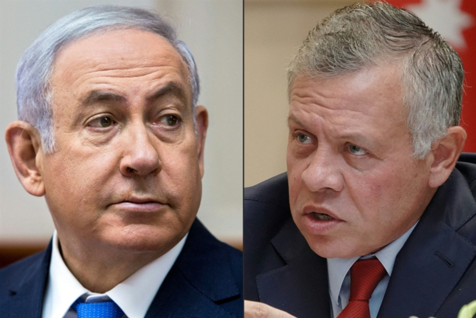 العاهل الأردني يستقبل رئيس الوزراء الإسرائيلي