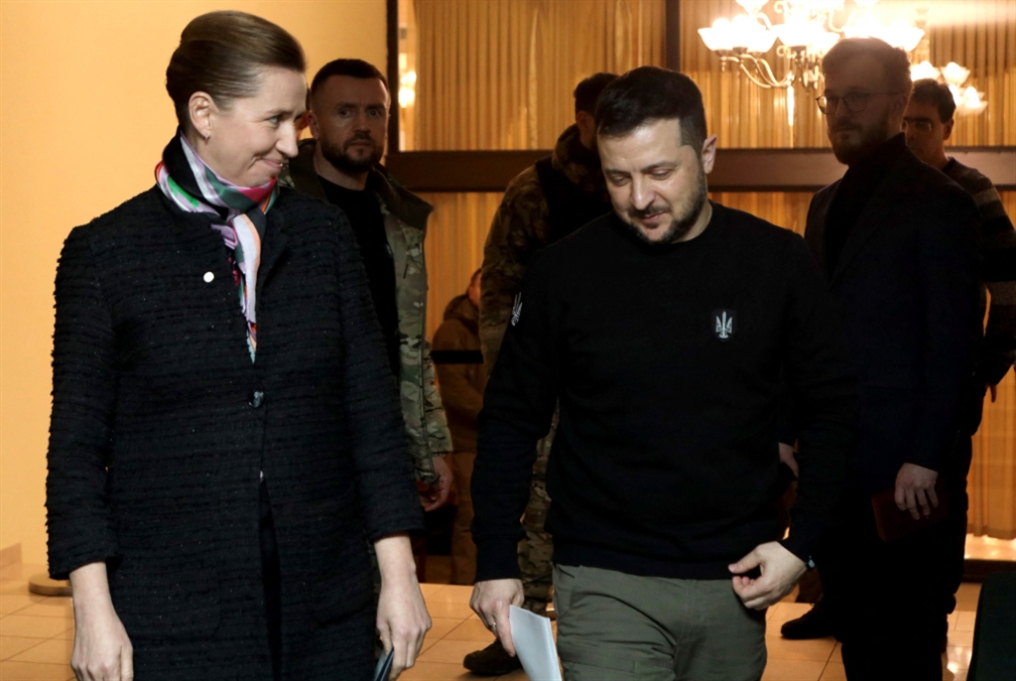 زيلينسكي يستقبل رئيسة وزراء الدنمارك في ميكولاييف