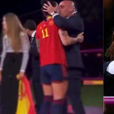 رئيس الاتحاد الإسباني يعتذر بعد تقبيل لاعبة المنتخب