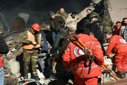 استشهاد وإصابة مدنيين في عدوان إسرائيلي على حمص وريفها