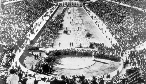 لقطة للملعب الأولمبي الذي احتضن أول أولمبياد حديث عام 1896
