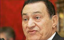 الرئيس المصري حسني مبارك
