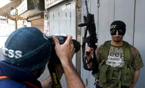 مسلح من المعارضة في منطقة البربير (مروان طحطح)