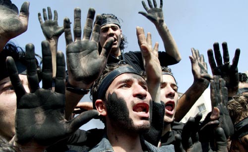 من الاحتجاجات اللاحقة لاغتيال الرئيس رفيق الحريري (أرشيف ــ هيثم الموسوي)