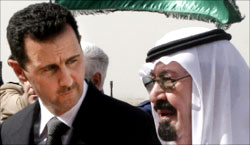 عبدالله والأسد: المصالحة (رويترز ـ أرشيف)