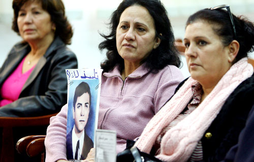 أهالي المفقودين في نقابة الصحافة (وائل اللادقي)