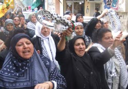 في عيد المرأة العالمي صرخت نساء عين الحلوة «المجد لفلسطين والنصر آت» (خالد الغربي)