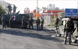 الجيش اللبناني عند مدخل مدينة صيدا (أرشيف)