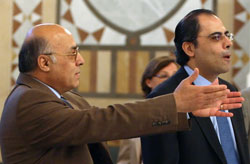 الوزيران أزعور وقباني في اجتماع السرايا (وائل اللادقي)