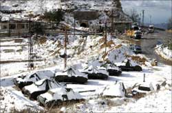 الثلج في حمانا (وائل اللادقي)