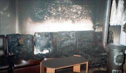 غرفة المعلّمين بعد الاعتداء عليها