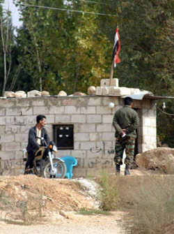 نقطة مراقبة لحرس الحدود السوريين (الهجّانة) (الأخبار)