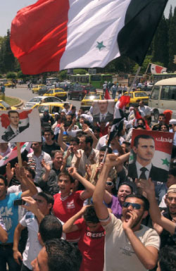 الأزمة السورية هي المحطة الثالثة بعد فلسطين ومصر (أ ف ب) 