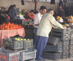 في سوق بعلبك للخضار (علي يزبك)