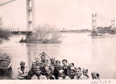 رحلة كشفية لفوج منطقة المهاجرين الكشفي في دمشق إلى دير الزور ــ 1950
