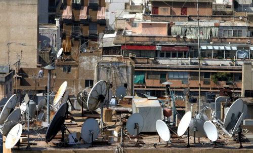 المشهد الفضائي كما يبدو في أحد أحياء بيروت  (مروان طحطح)