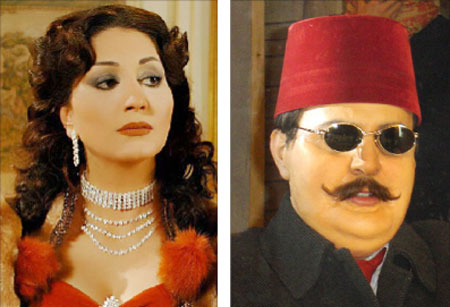 تيم حسن (الملك فاروق) ووفاء عامر (الملكة نازلي) في “فاروق ملك مصر الأخير”