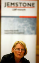 برندا ديجير خلال المؤتمر (هيثم الموسوي)