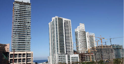 الأبراج تنتشر كالفطر على الواجهة البحرية لوسط بيروت (بلال جاويش)