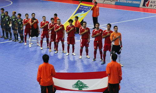 منتخب لبنان قبل المباراة أمس
