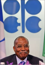 رئيس «أوبك»، وزير النفط الأنغولي خوسيه دو فاسكونسيلوس (ر. زاك ــ أ ب)