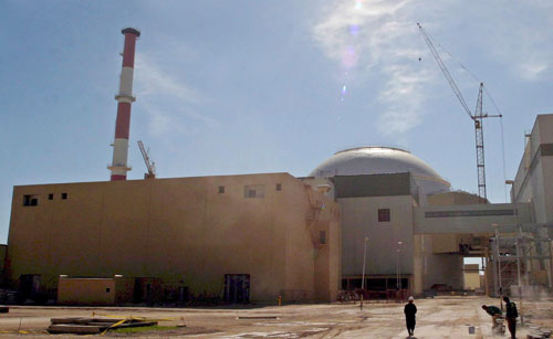 جانب من مفاعل بوشهر النووي في جنوب إيران (عابدين طاهركيناري - إي بي أي)