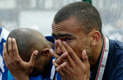 بوسينغوا بعد خسارة بورتو لكأس البرتغال أمام سبورتنغ لشبونة الشهر الماضي (رويترز)