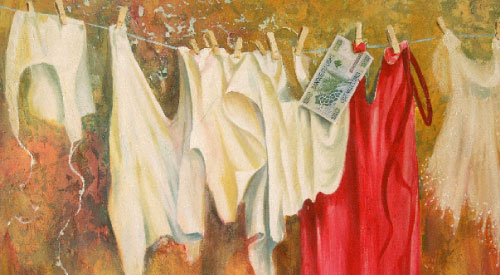 «فساد» (زيت على قماش ــ 90×110 ــ 2009)