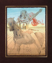 «ملك الشمس» لسلفادور دالي (ألوان مائية وحبر على الورق)