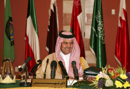 وزير الخارجية السعودي سعود الفيصل خلال مؤتمر وزراء خارجية مجلس التعاون الشهر الماضي (سوزان باغيل ــ رويترز)