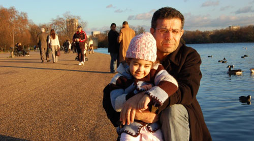 مع ابنته